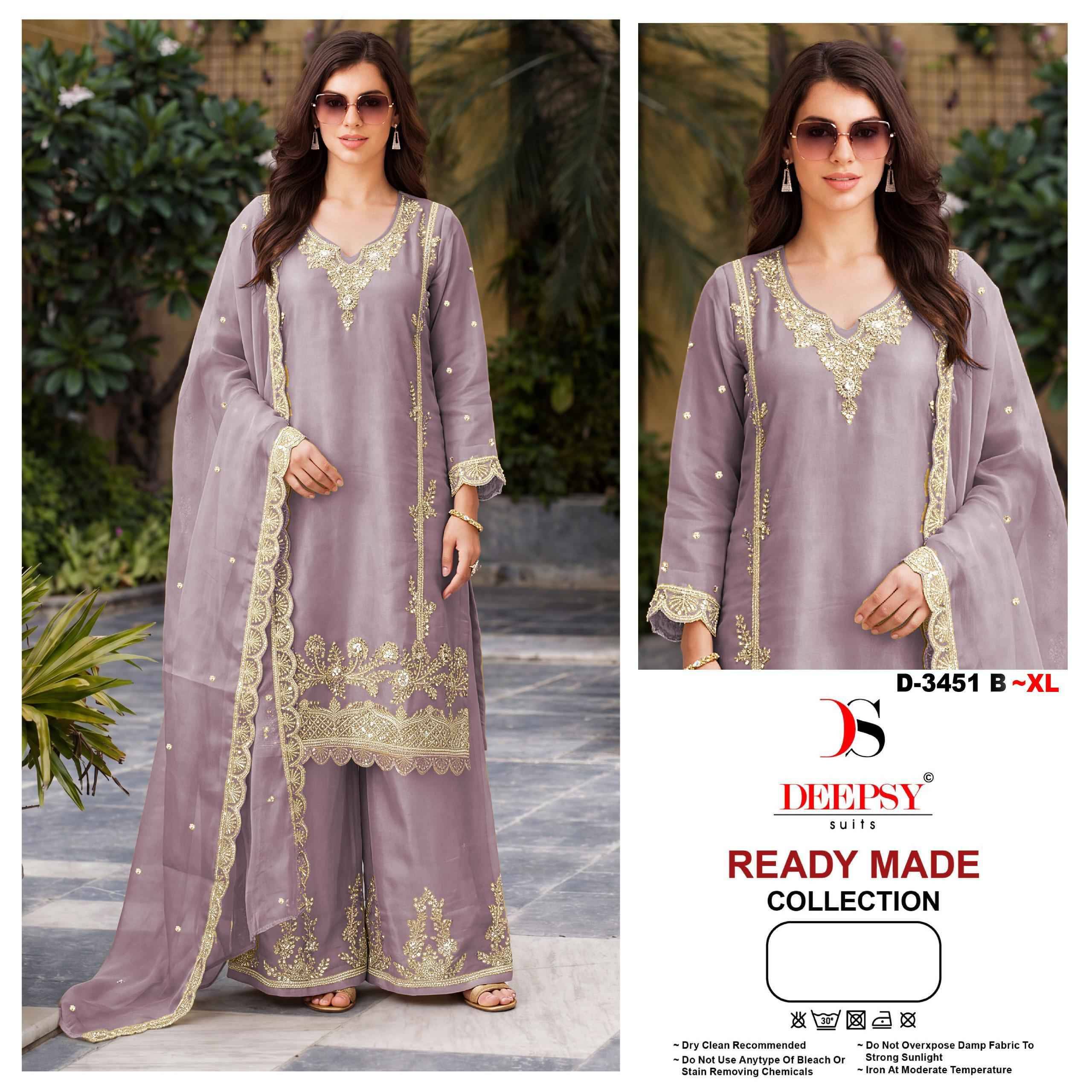 D-3451 By Deepsy  Pakistani Stylish Beautiful Colourful Printed & Embroidered Party Wear & Occasional Wear Pure cotton Dresses At Wholesale Price